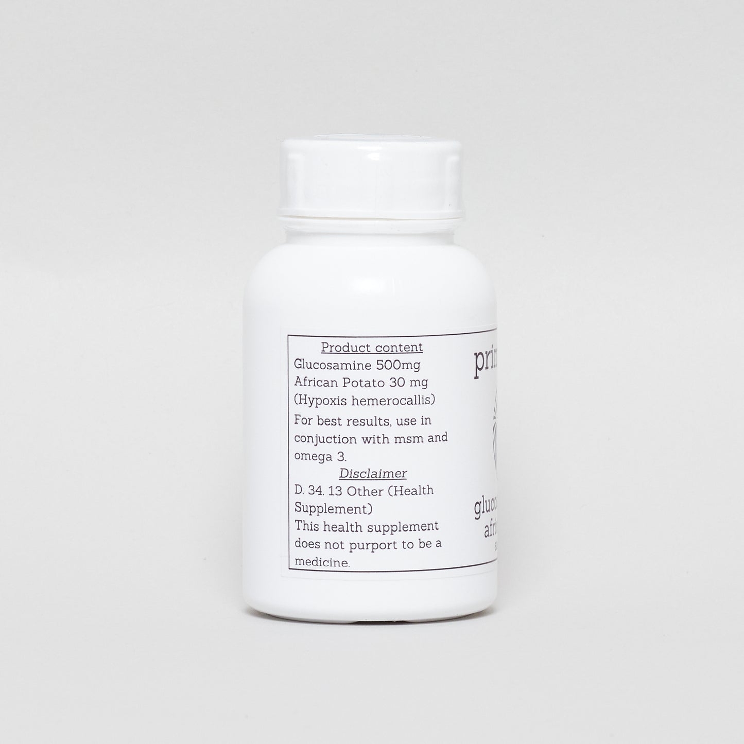 Glucosamine 500 mg with African Potato 30 mg x 60